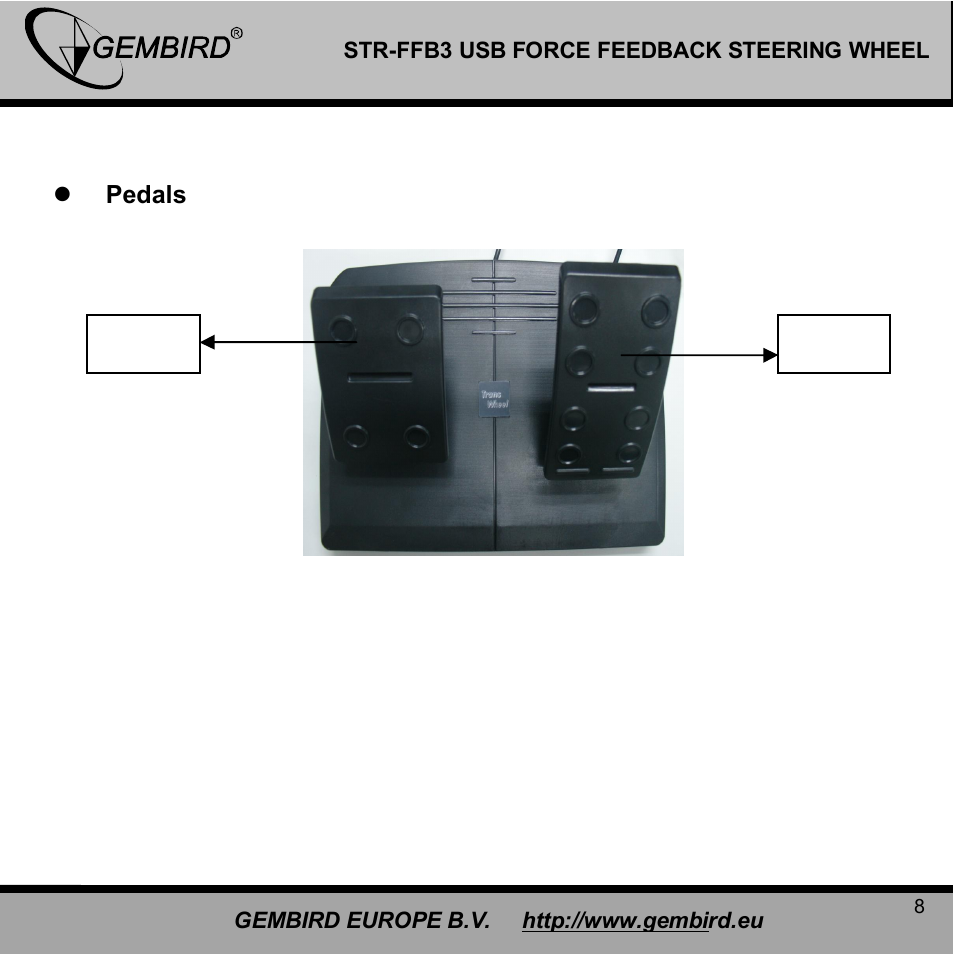 Gembird STR-FFB3 User Manual | Page 8 / 13