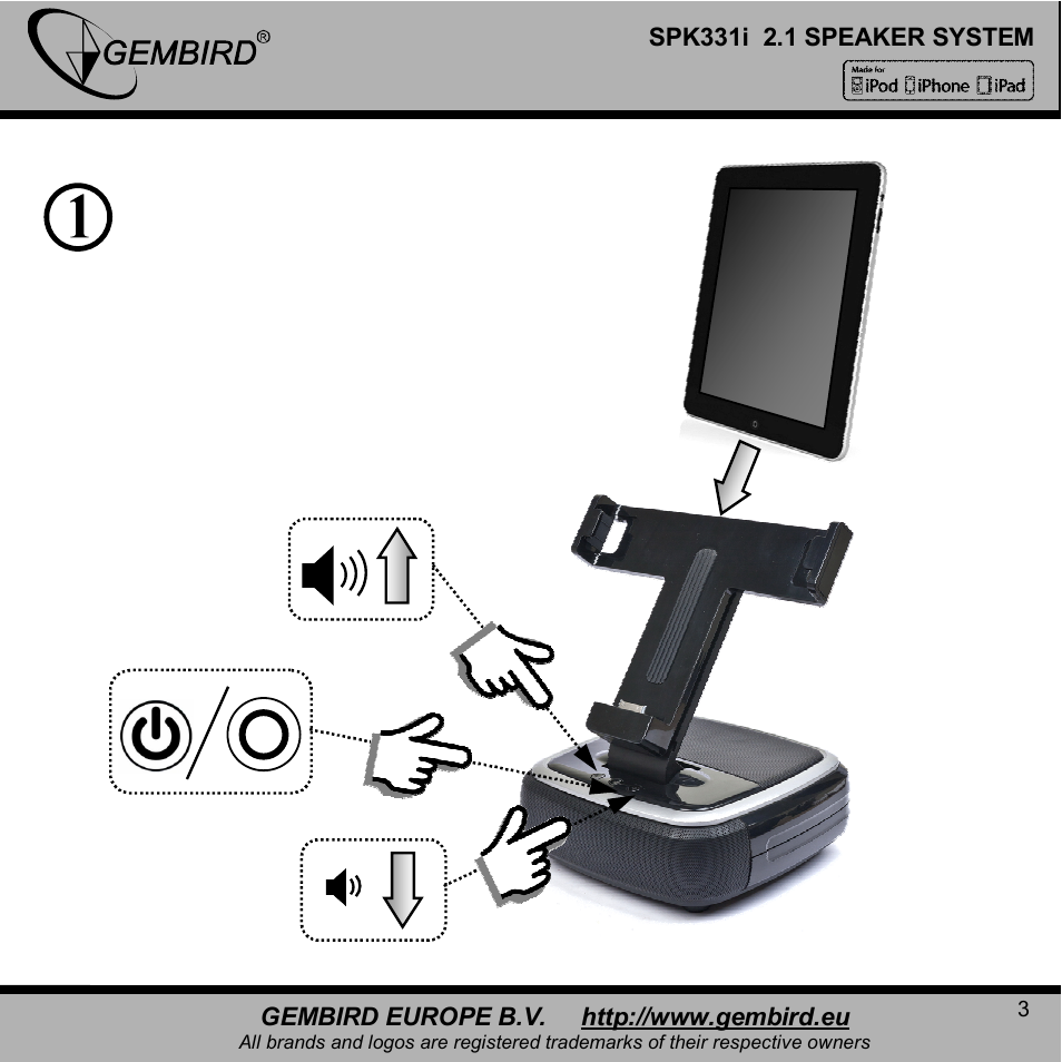 Gembird SPK331i User Manual | Page 3 / 12