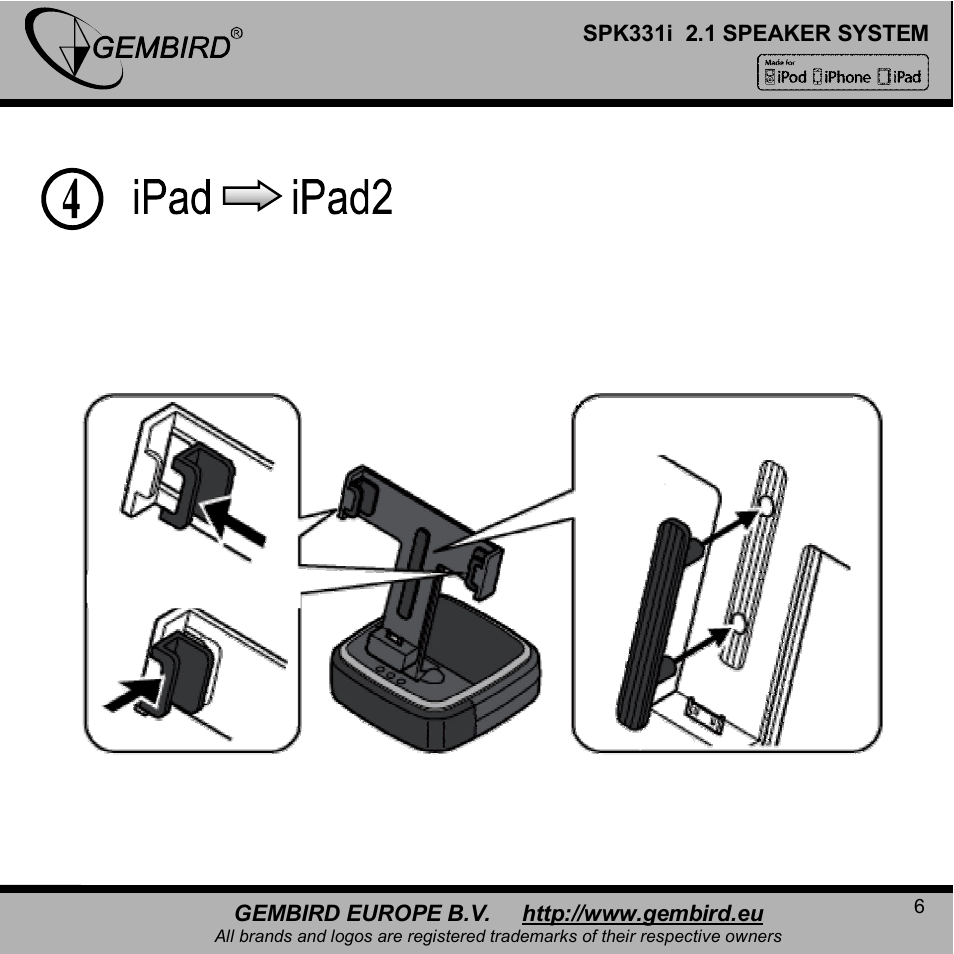 Gembird SPK331i User Manual | Page 6 / 12