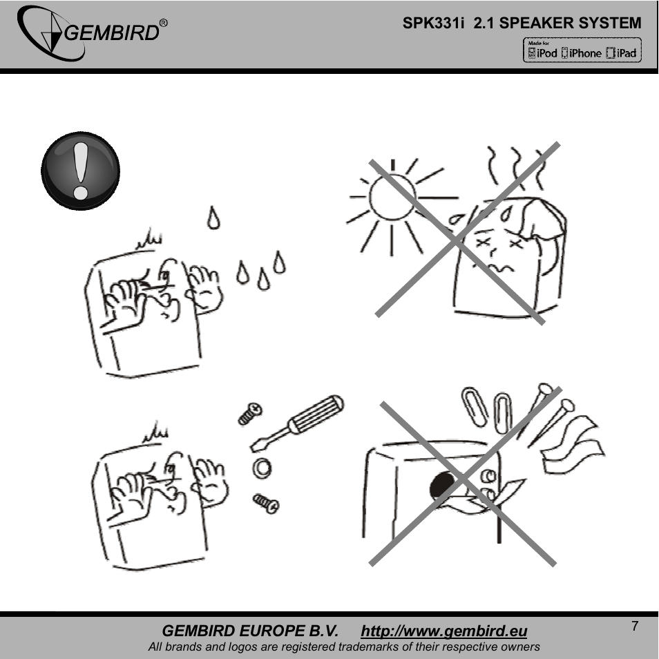 Gembird SPK331i User Manual | Page 7 / 12