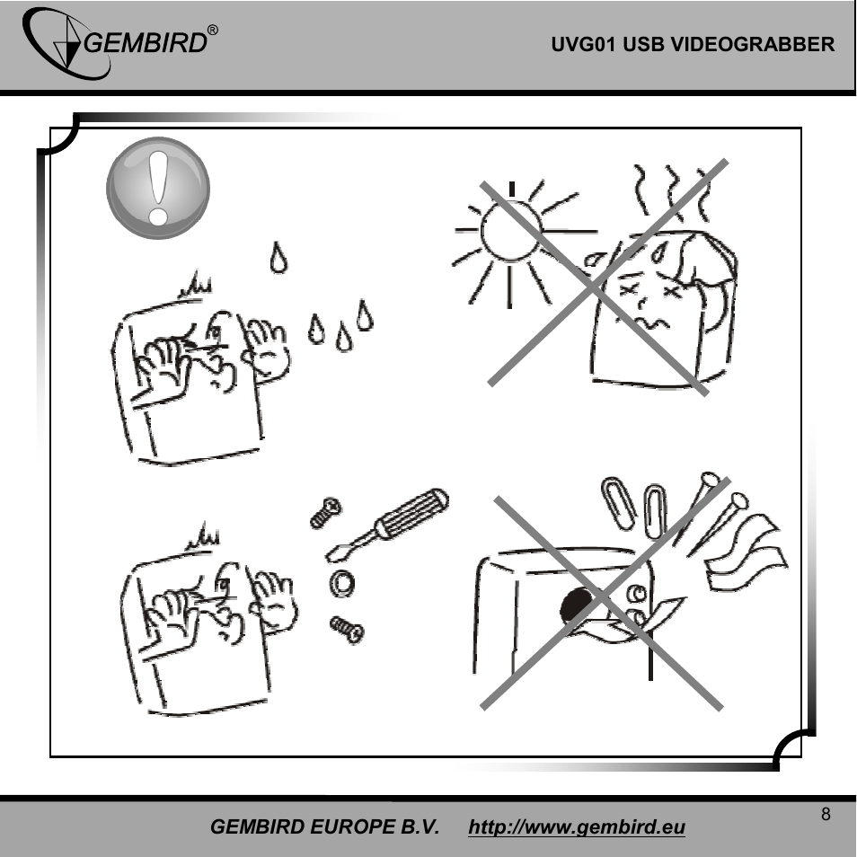 Gembird UVG01 User Manual | Page 8 / 12