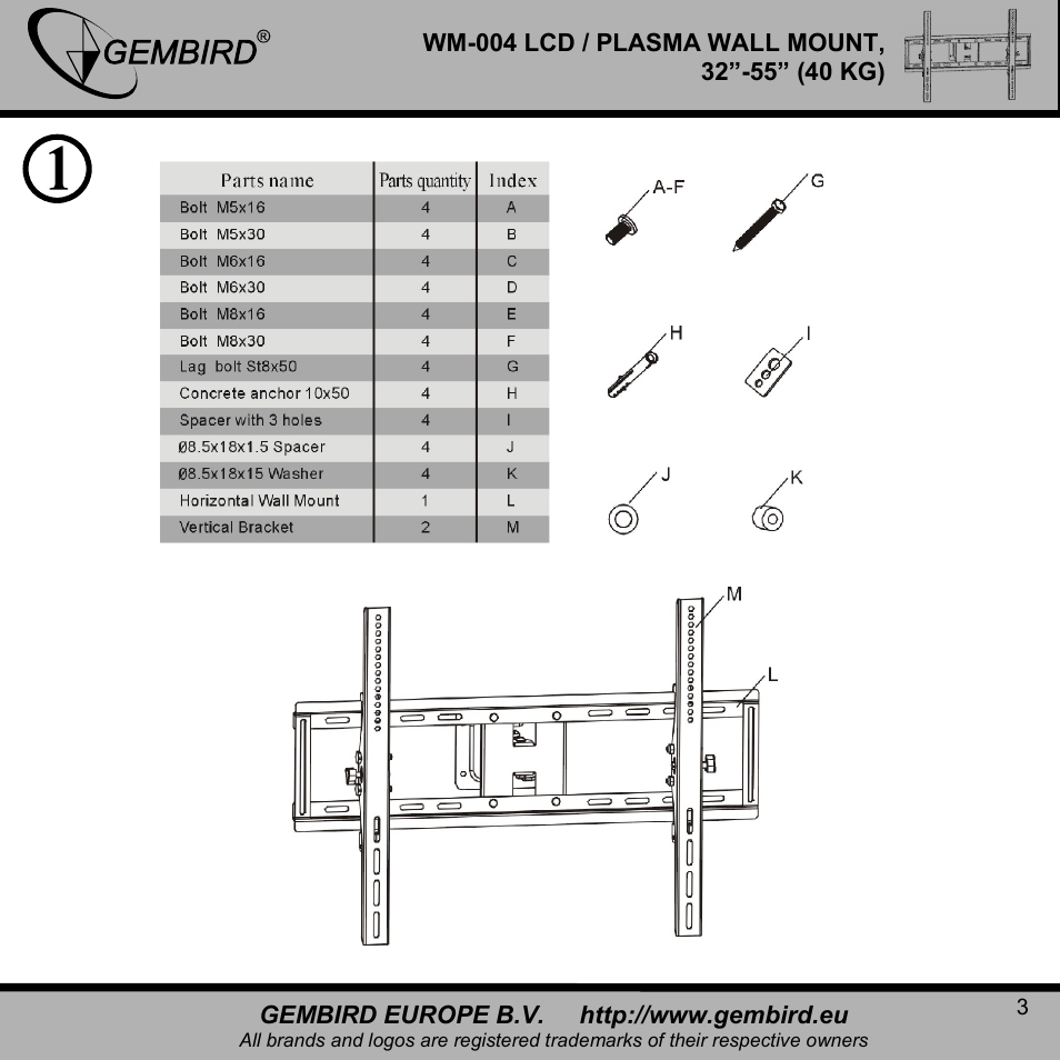 Gembird WM-004 User Manual | Page 3 / 13