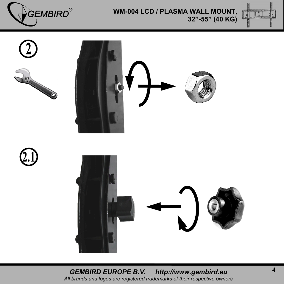 Gembird WM-004 User Manual | Page 4 / 13