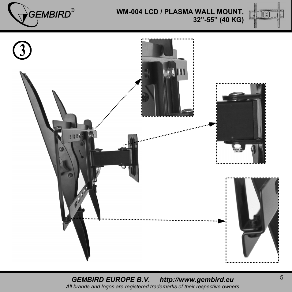 Gembird WM-004 User Manual | Page 5 / 13