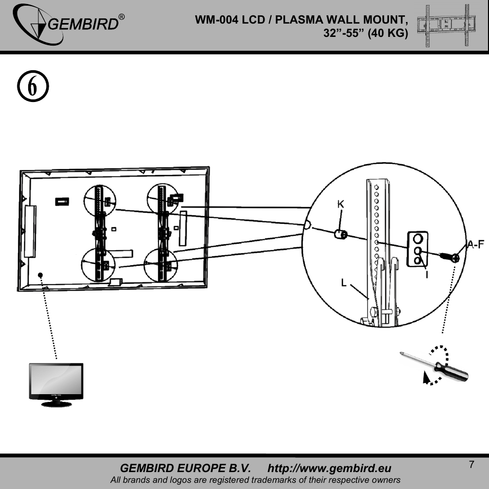 Gembird WM-004 User Manual | Page 7 / 13