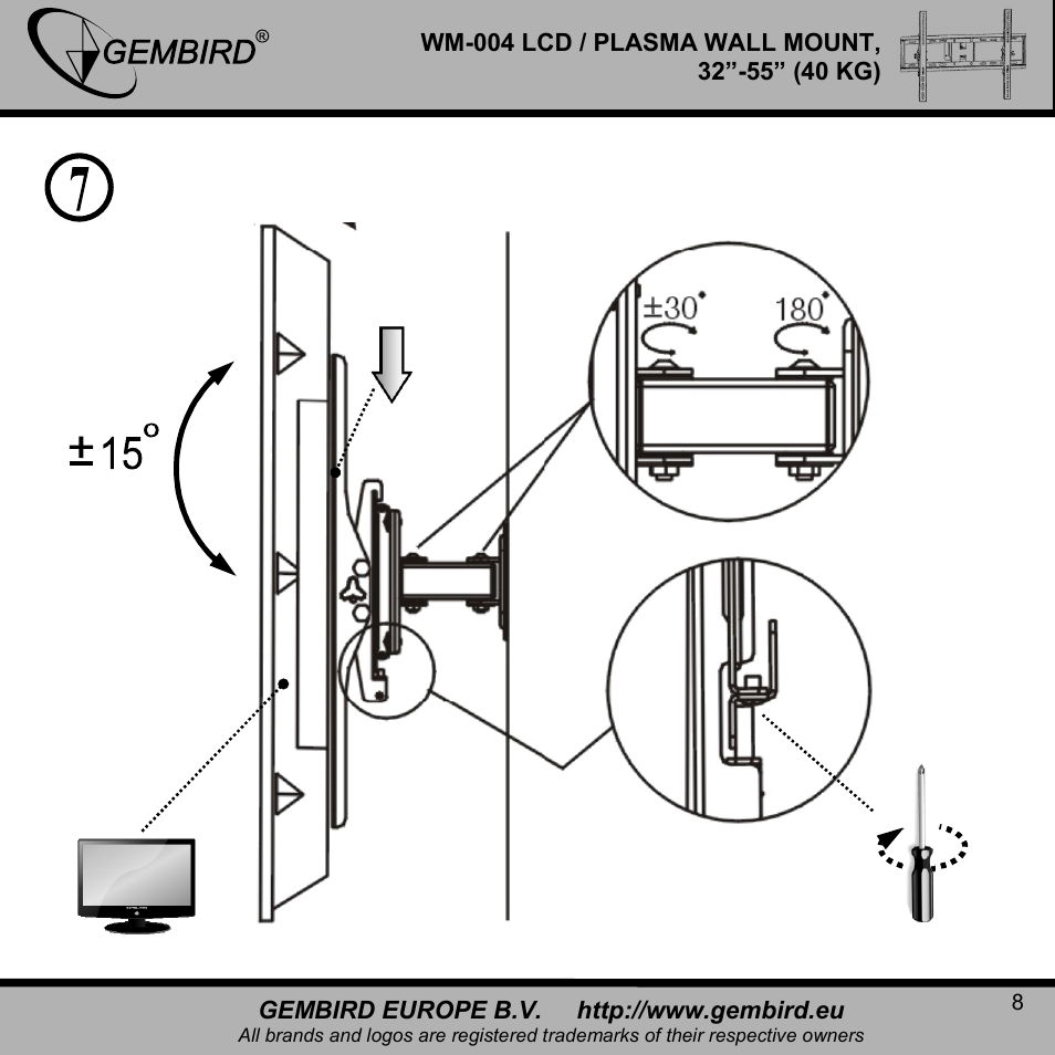 Gembird WM-004 User Manual | Page 8 / 13