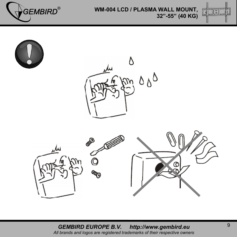 Gembird WM-004 User Manual | Page 9 / 13