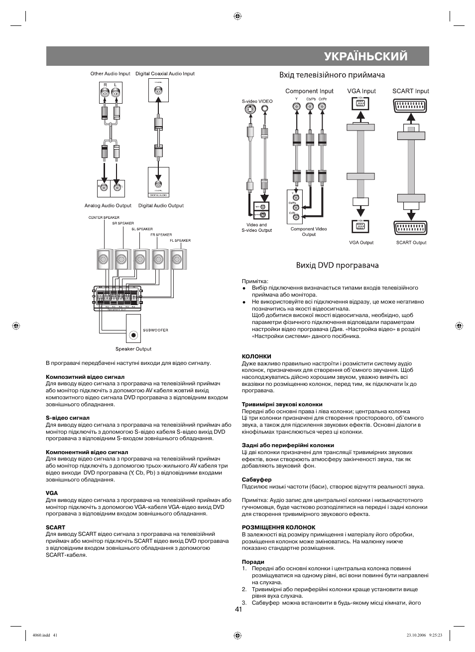 Україньский | Vitek VT-4060 SR User Manual | Page 41 / 60