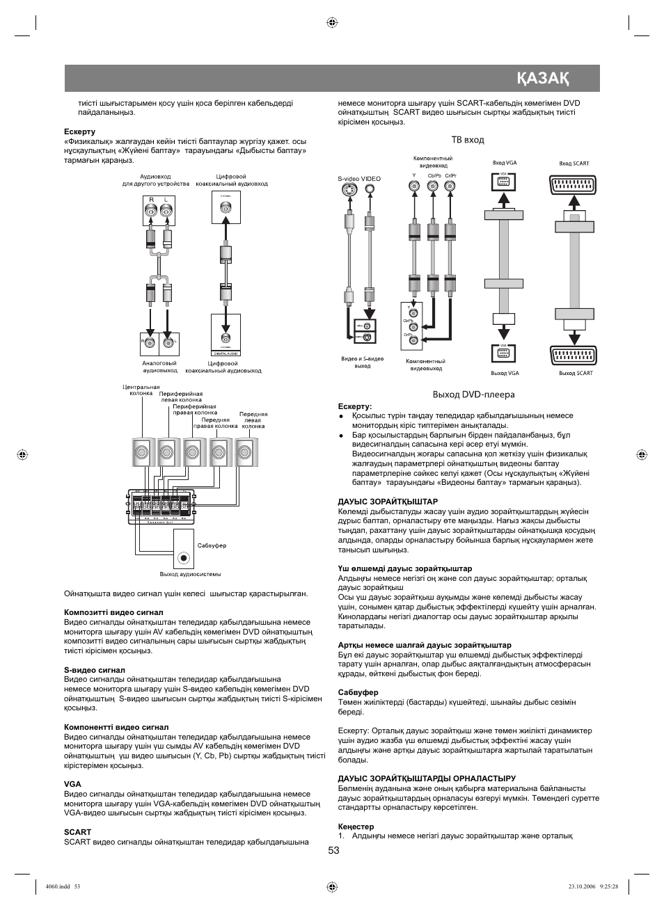 Қазақ | Vitek VT-4060 SR User Manual | Page 53 / 60