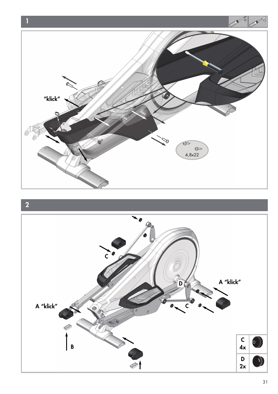 Kettler UNIX EX (maintenance) User Manual | Page 7 / 20