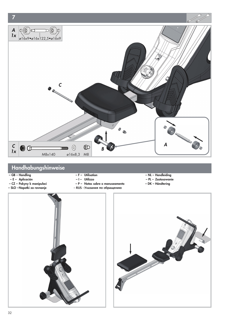 Handhabungshinweise, C1x b | Kettler Coach M (maintenance) User Manual | Page 10 / 17