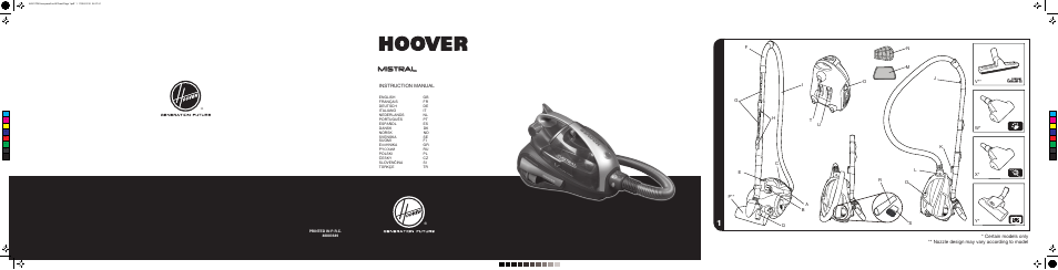 Hoover MISTRAL-TMI1815 019 User Manual | 71 pages