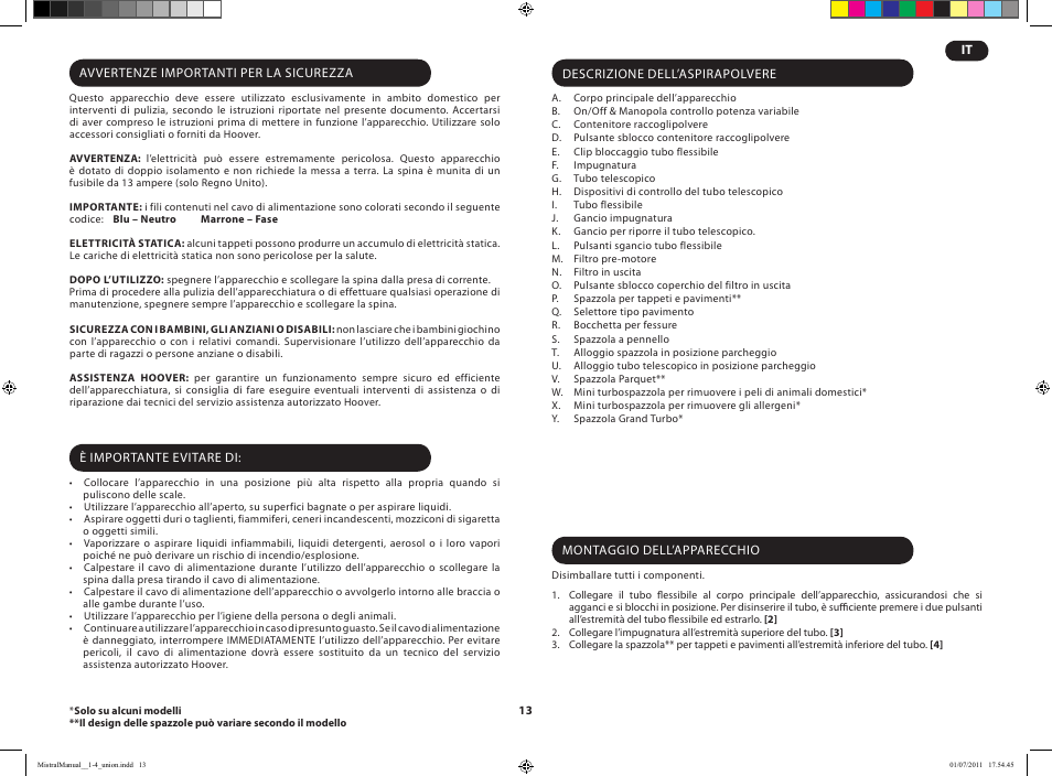 Hoover MISTRAL-TMI1815 019 User Manual | Page 15 / 71