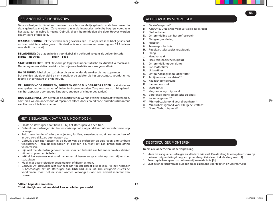 Hoover MISTRAL-TMI1815 019 User Manual | Page 19 / 71