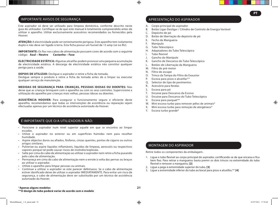 Hoover MISTRAL-TMI1815 019 User Manual | Page 23 / 71
