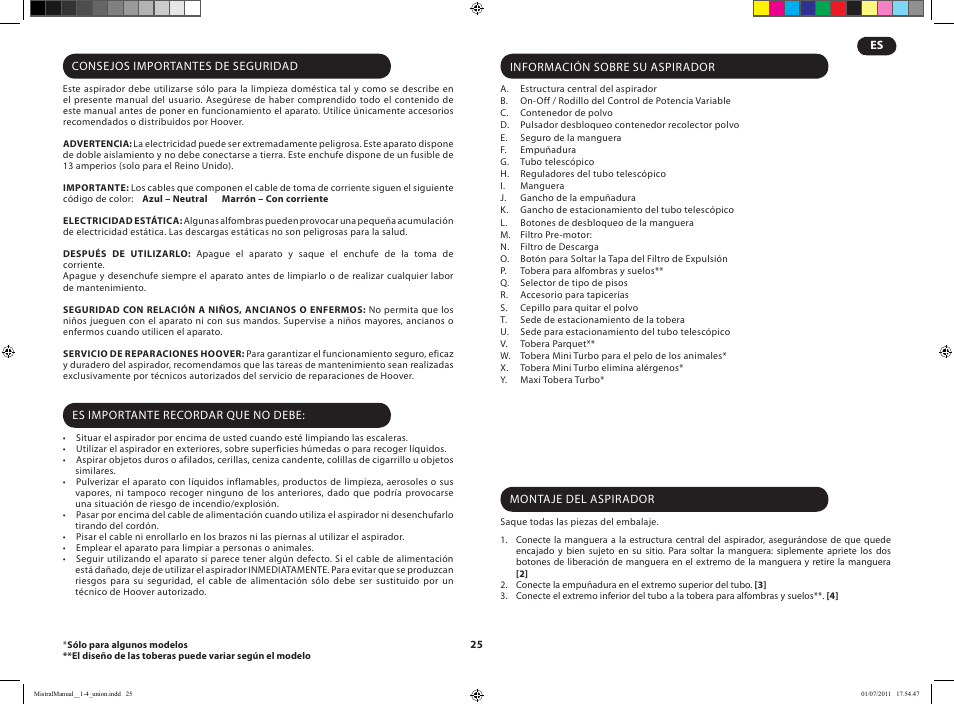 Hoover MISTRAL-TMI1815 019 User Manual | Page 27 / 71