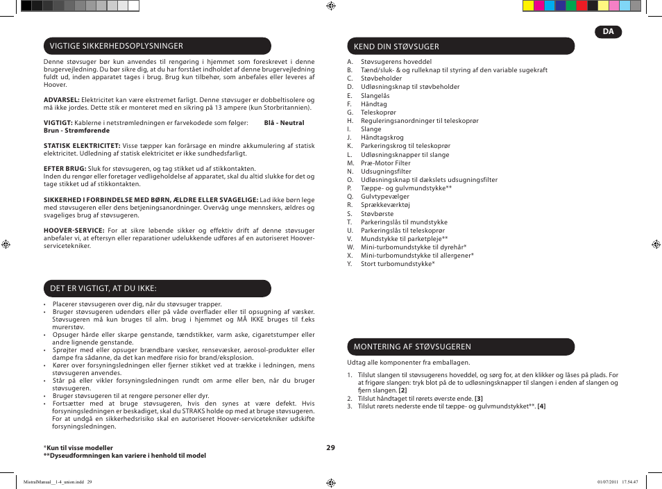 Hoover MISTRAL-TMI1815 019 User Manual | Page 31 / 71