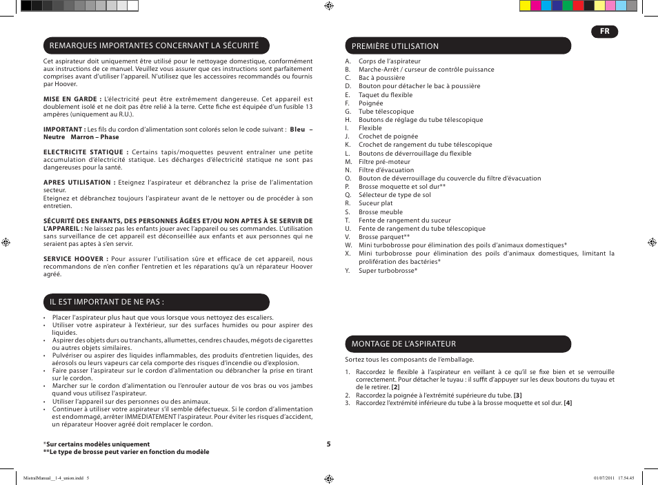 Hoover MISTRAL-TMI1815 019 User Manual | Page 7 / 71