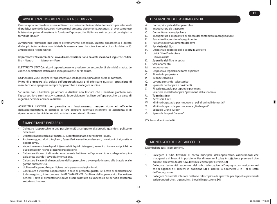 Hoover XARION PRO TXP User Manual | Page 15 / 66