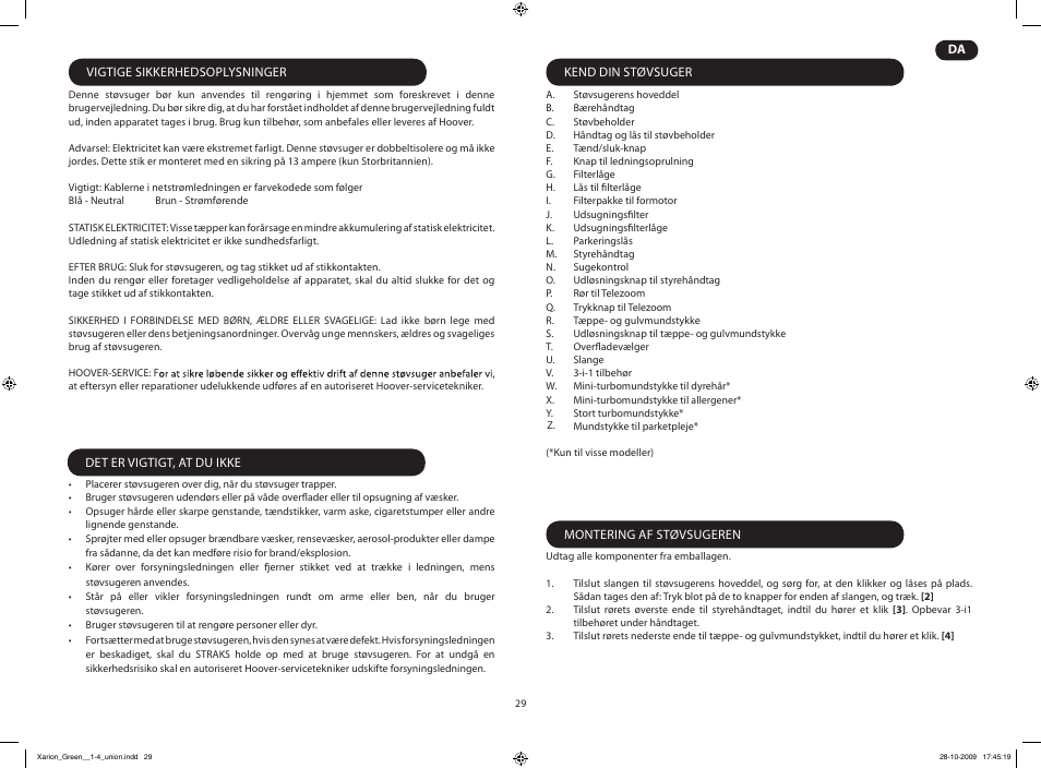 Hoover XARION PRO TXP User Manual | Page 31 / 66