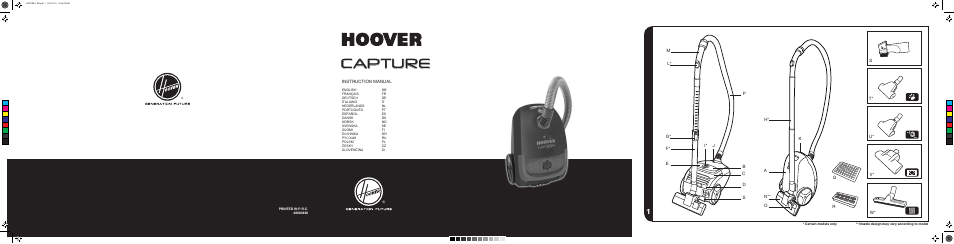 Hoover CAPTURE TCP 2120 019 User Manual | 50 pages