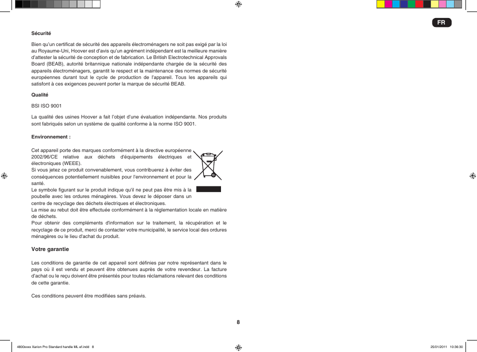 Hoover XARION-XARION PRO TXP 1510 019 User Manual | Page 10 / 66