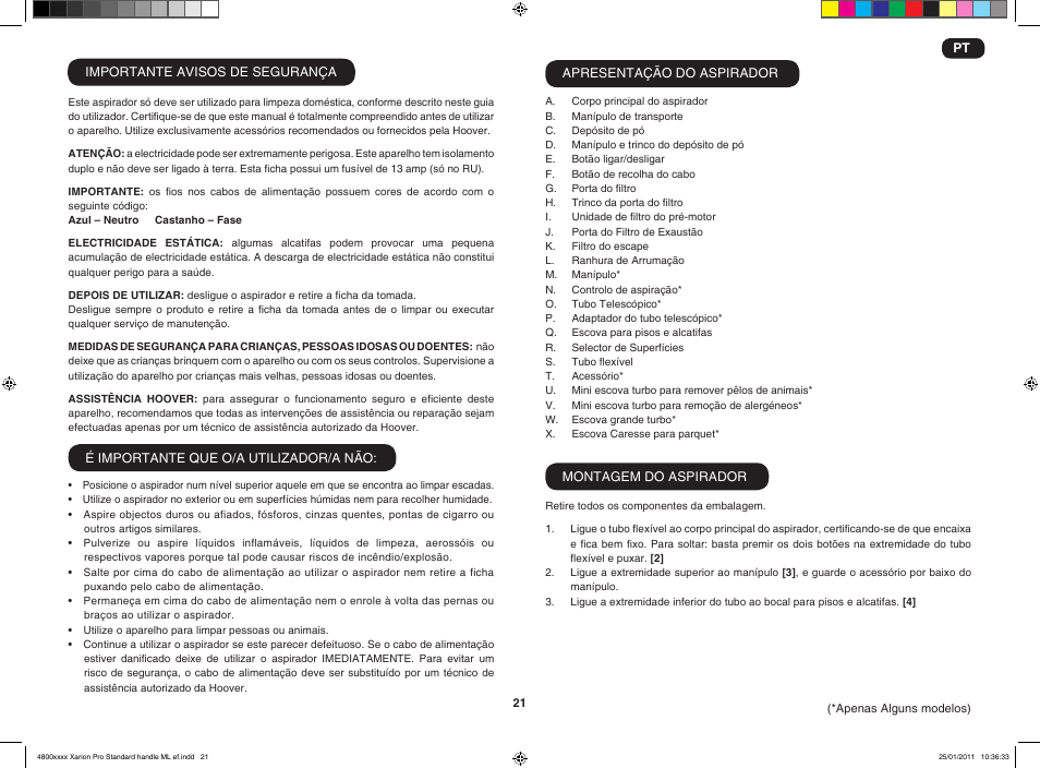 Hoover XARION-XARION PRO TXP 1510 019 User Manual | Page 23 / 66