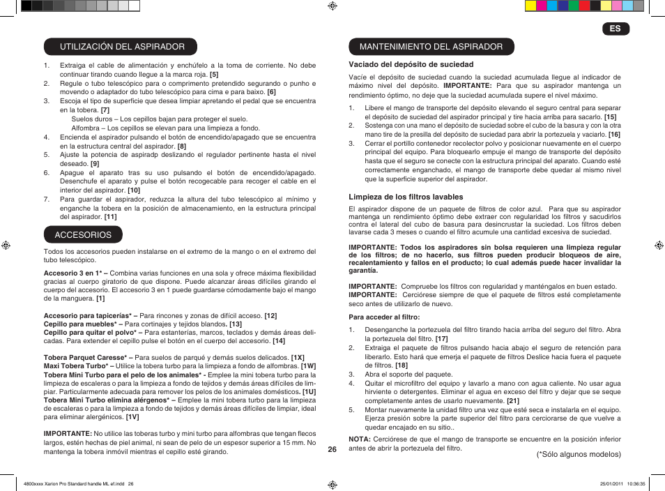 Hoover XARION-XARION PRO TXP 1510 019 User Manual | Page 28 / 66