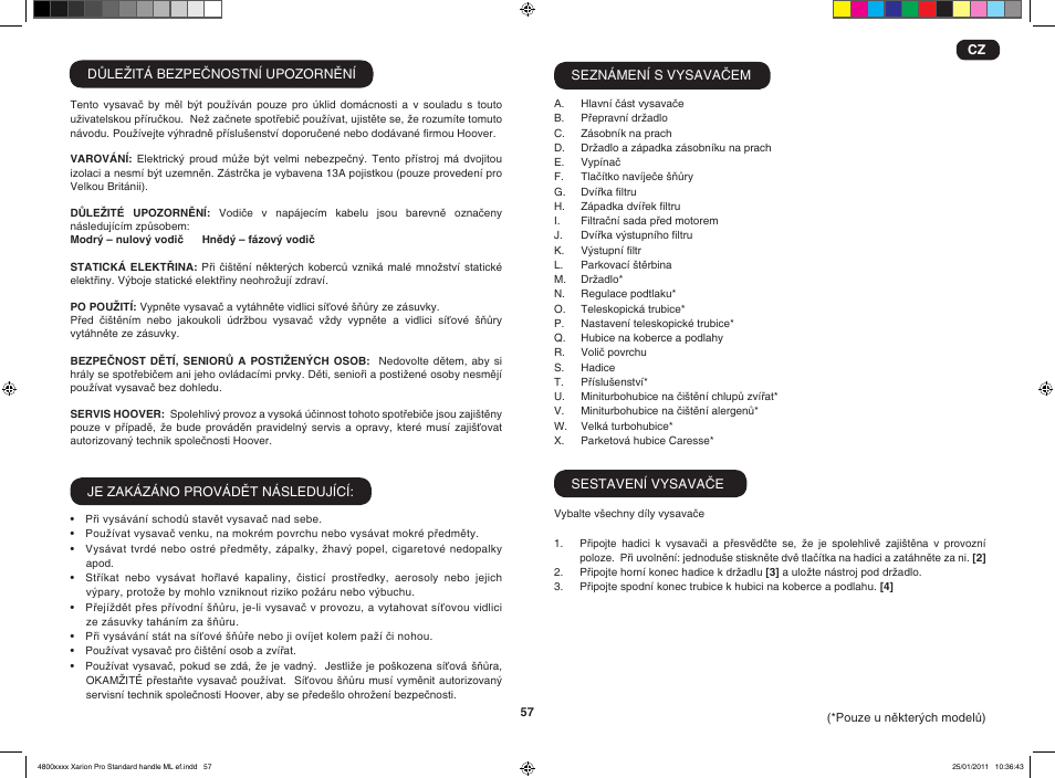 Hoover XARION-XARION PRO TXP 1510 019 User Manual | Page 59 / 66