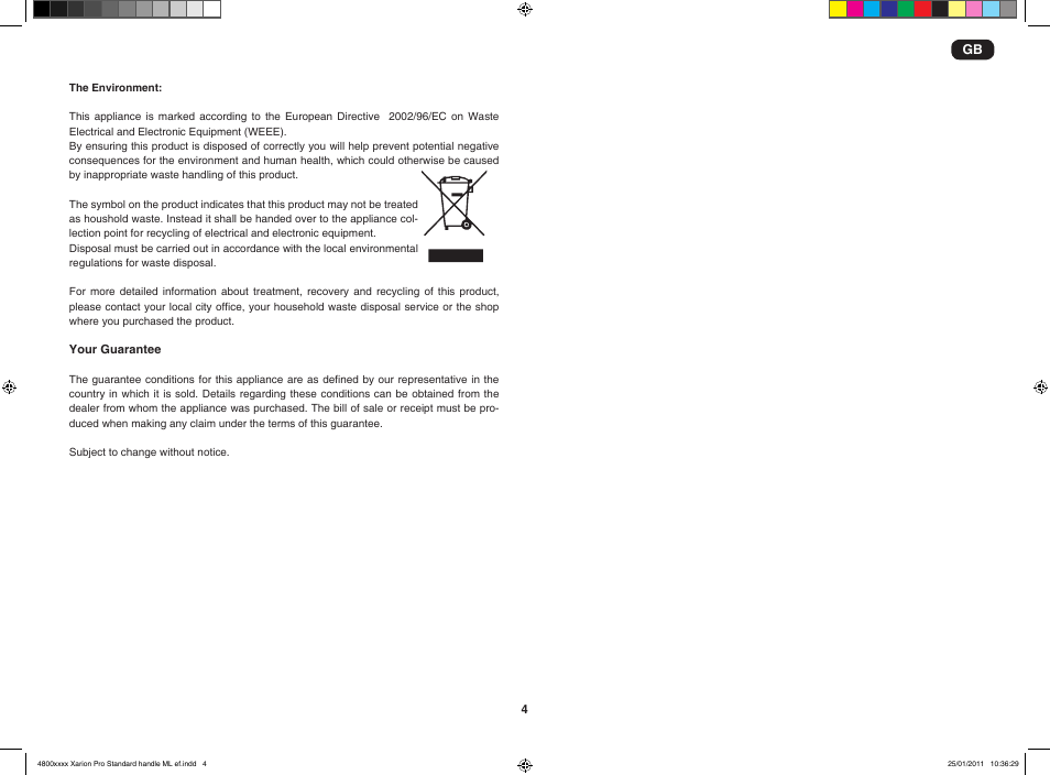 Hoover XARION-XARION PRO TXP 1510 019 User Manual | Page 6 / 66