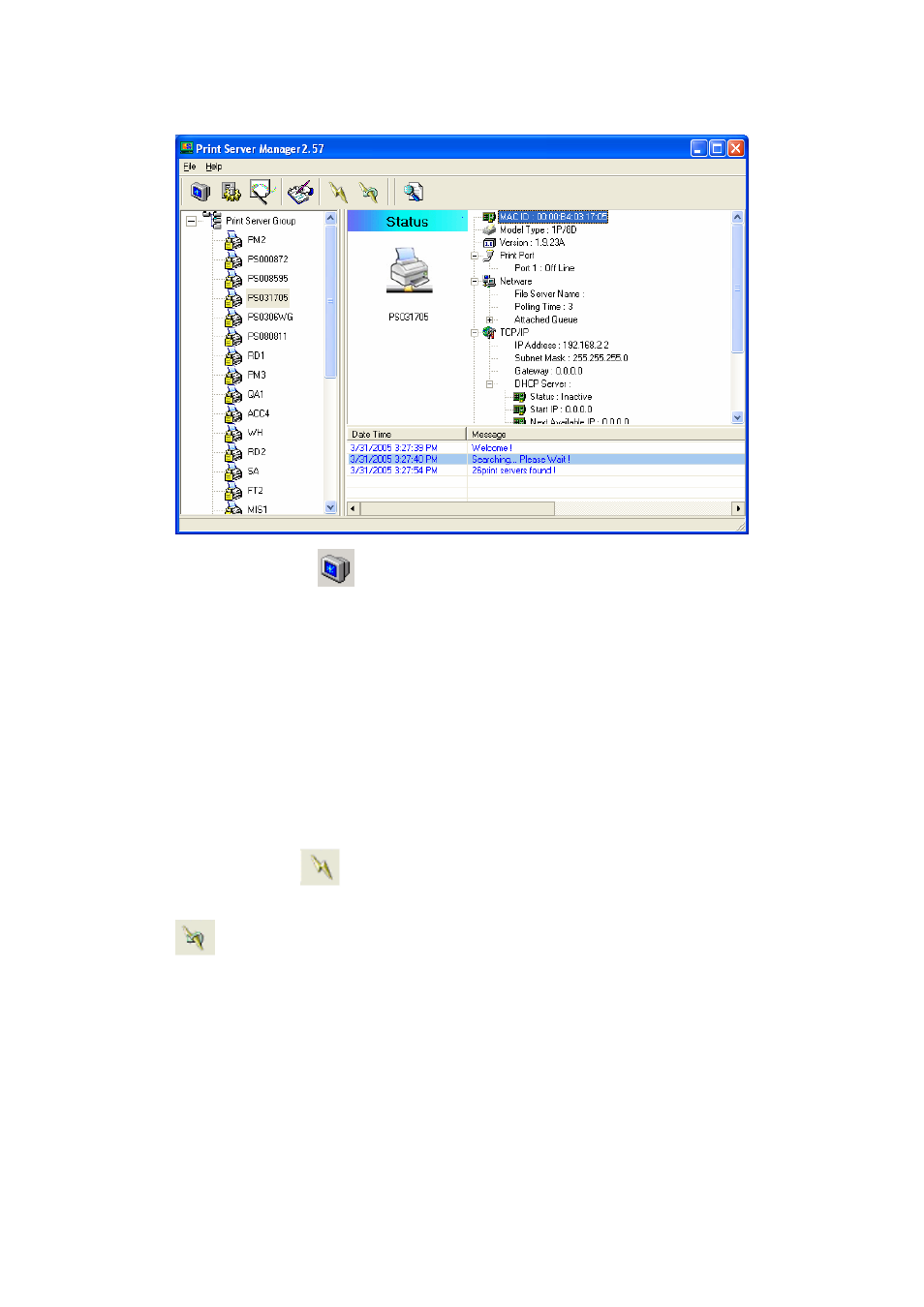 3 status of print server | Edimax Technology PS-1206P User Manual | Page 46 / 86