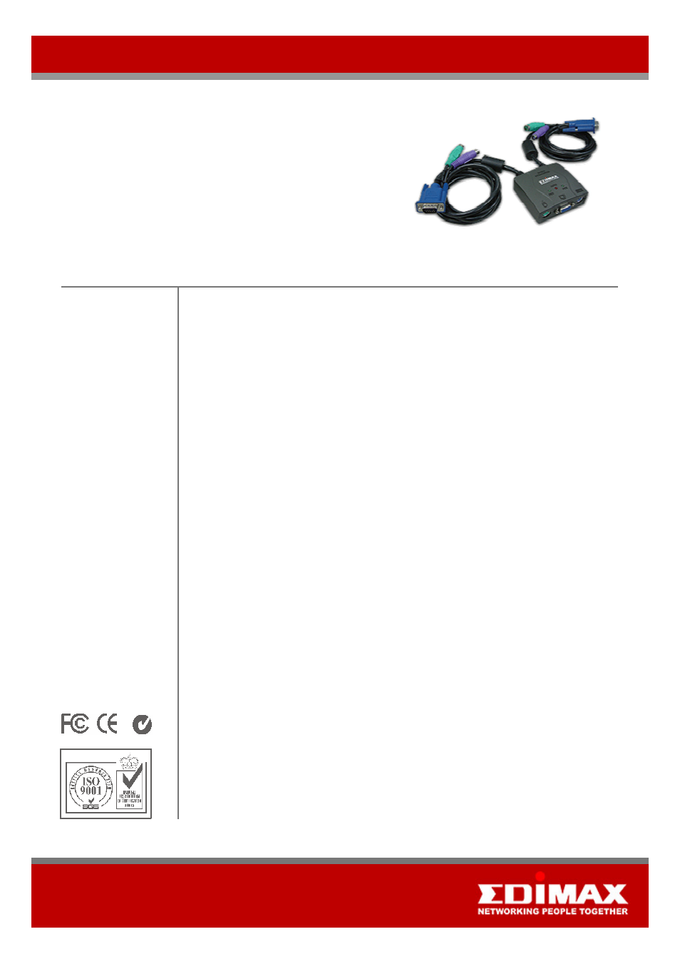 Edimax Technology EK-PS2C User Manual | 2 pages