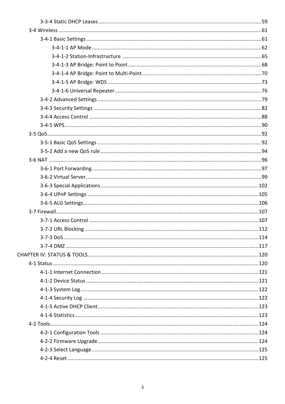 Edimax Technology BR-6428nS User Manual | Page 4 / 127