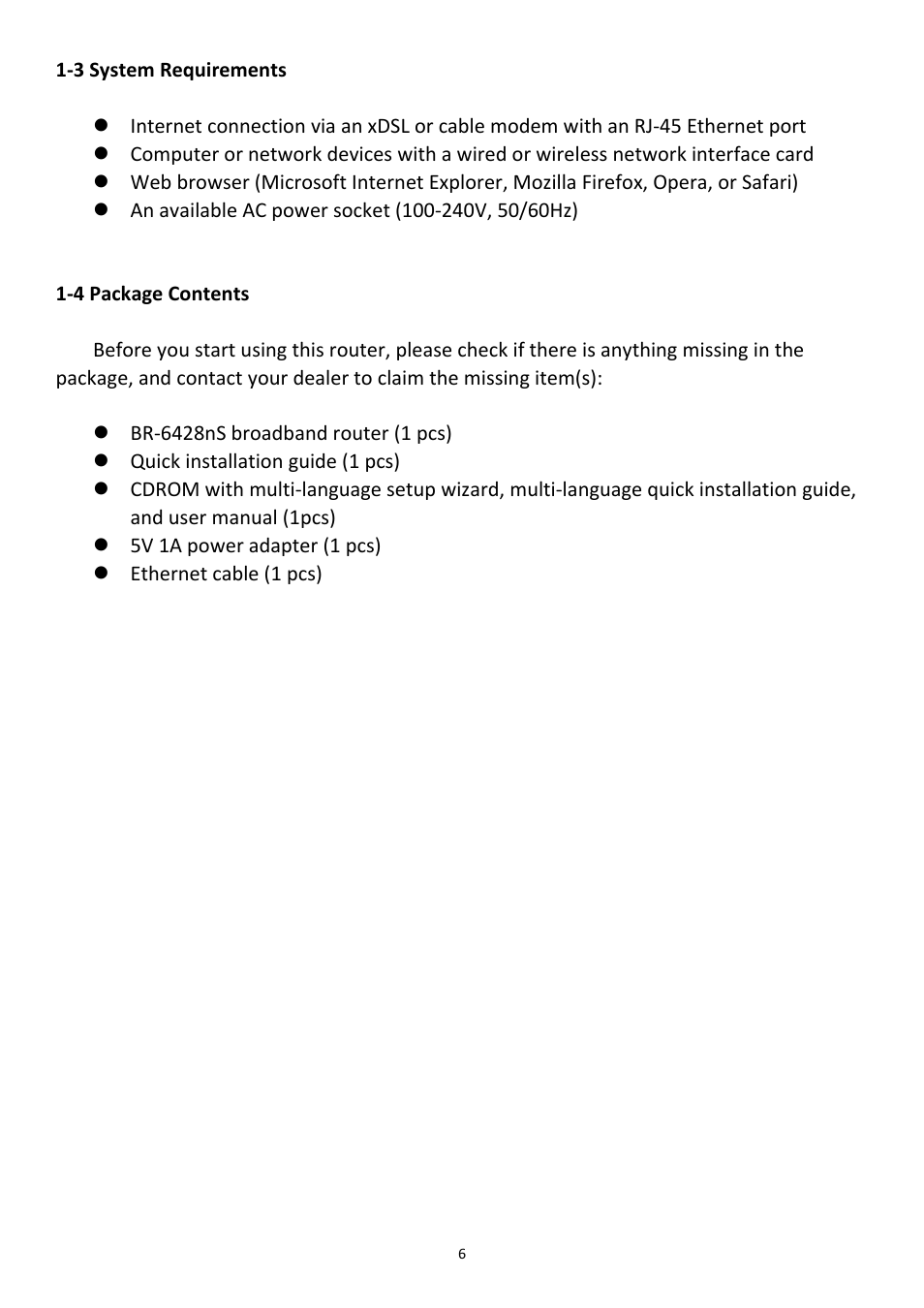 Edimax Technology BR-6428nS User Manual | Page 7 / 127