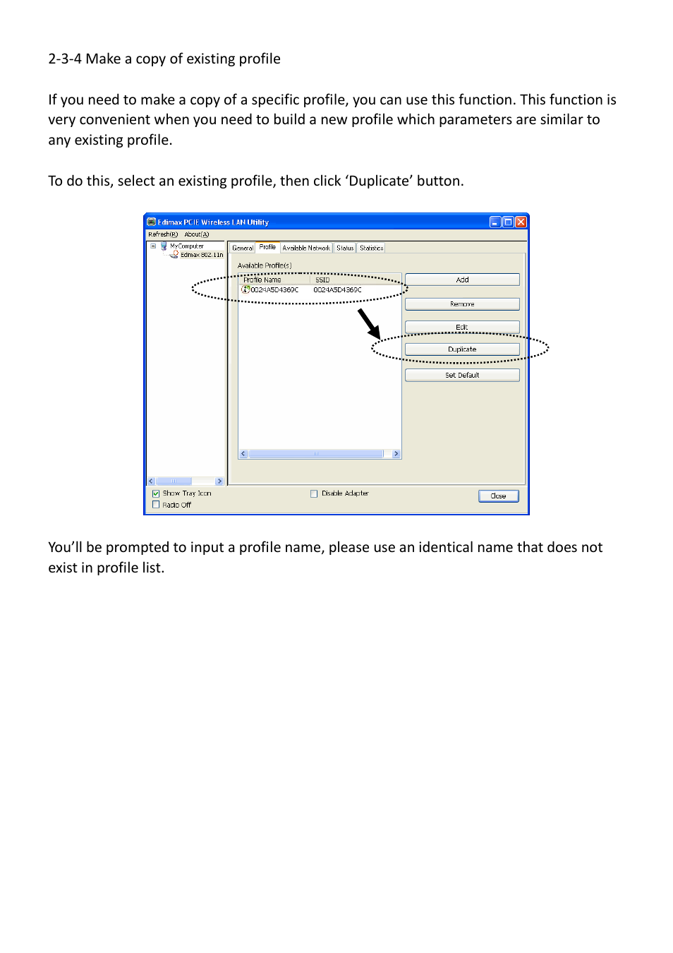 3-4 make a copy of existing profile | Edimax Technology EW-7612PIn V2 User Manual | Page 29 / 52