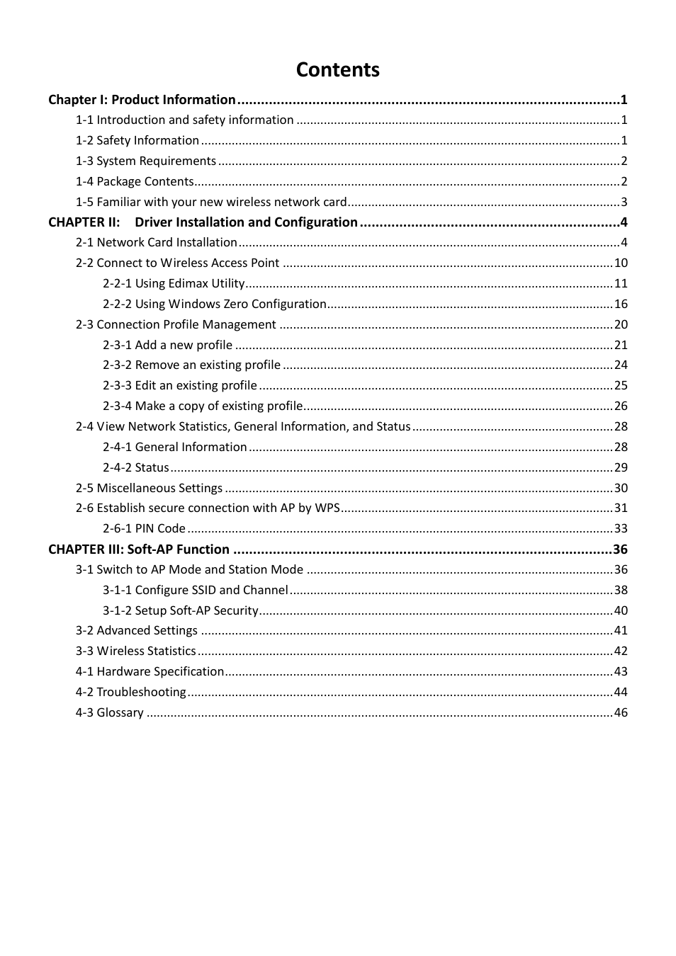 Edimax Technology EW-7612PIn V2 User Manual | Page 3 / 52