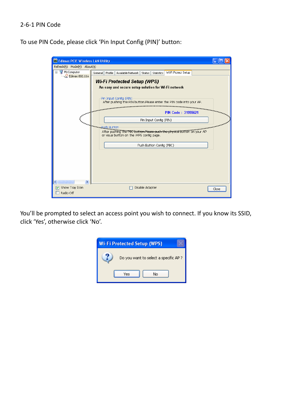 6-1 pin code | Edimax Technology EW-7612PIn V2 User Manual | Page 36 / 52