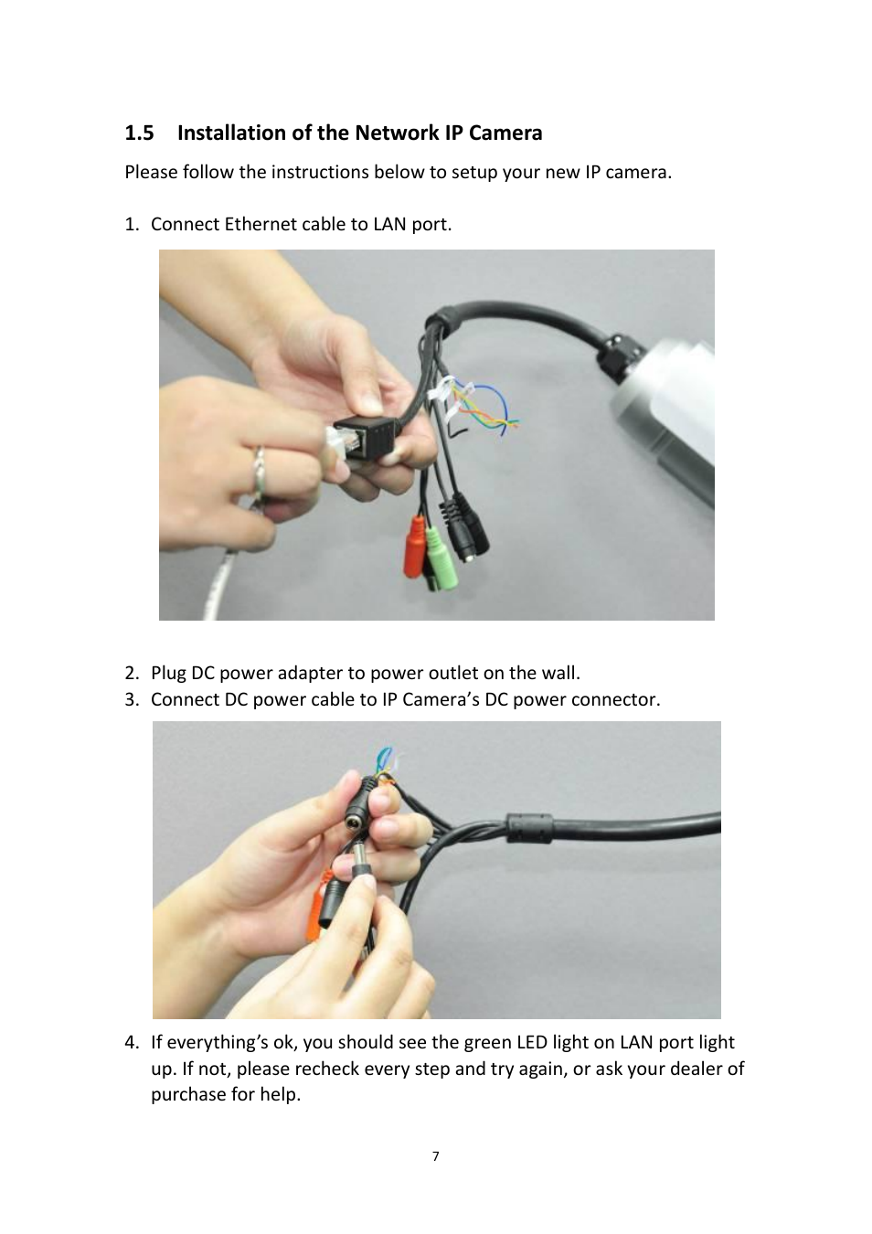 Installation of the network ip camera, 5 installation of the network ip camera | Edimax Technology IR-123E User Manual | Page 10 / 73
