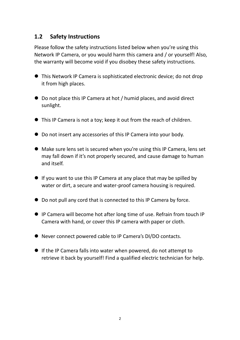 Safety instructions, 2 safety instructions | Edimax Technology IR-123E User Manual | Page 5 / 73