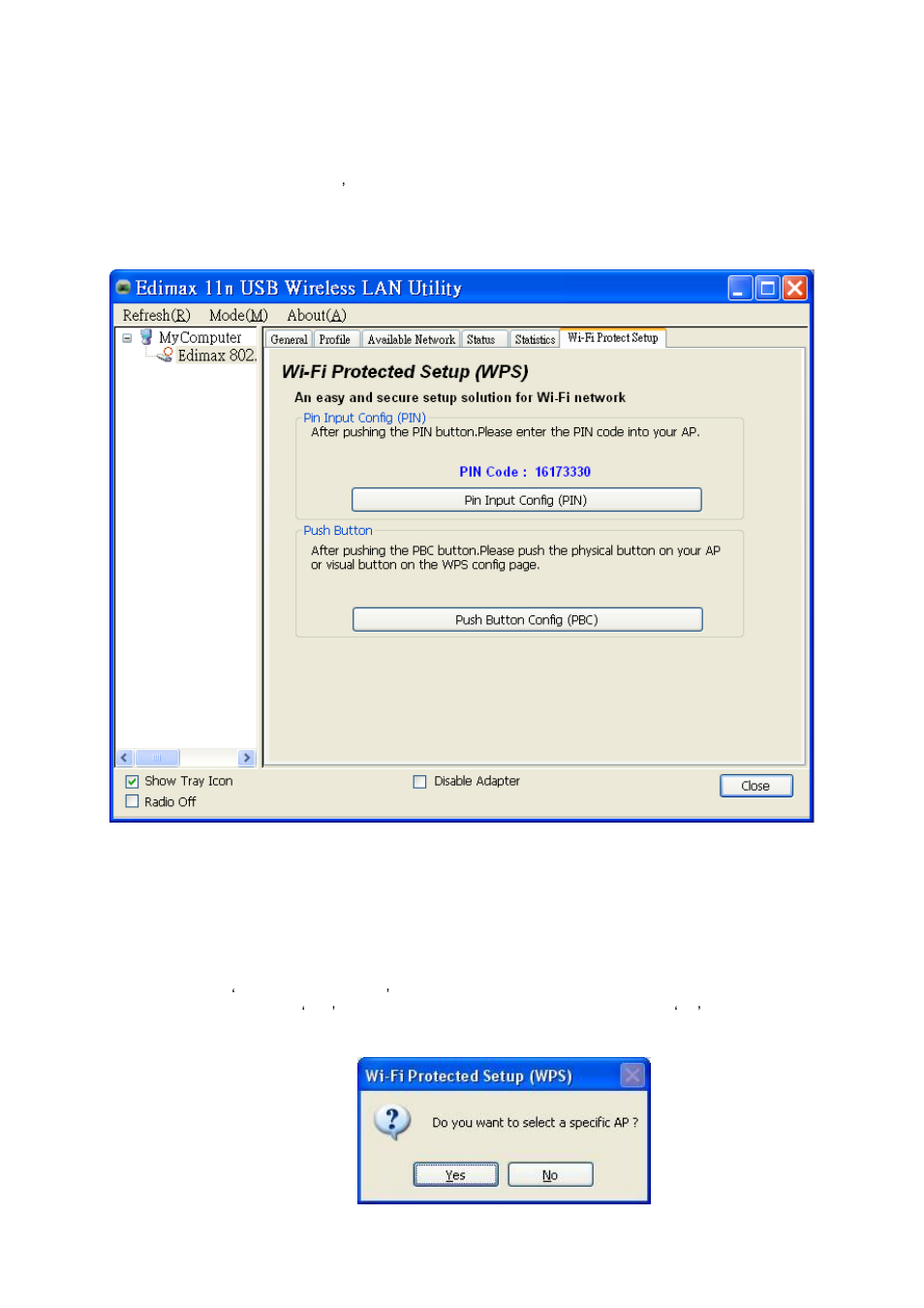 Wi-fi protect setup (wps) | Edimax Technology EW-7622UMn User Manual | Page 34 / 47