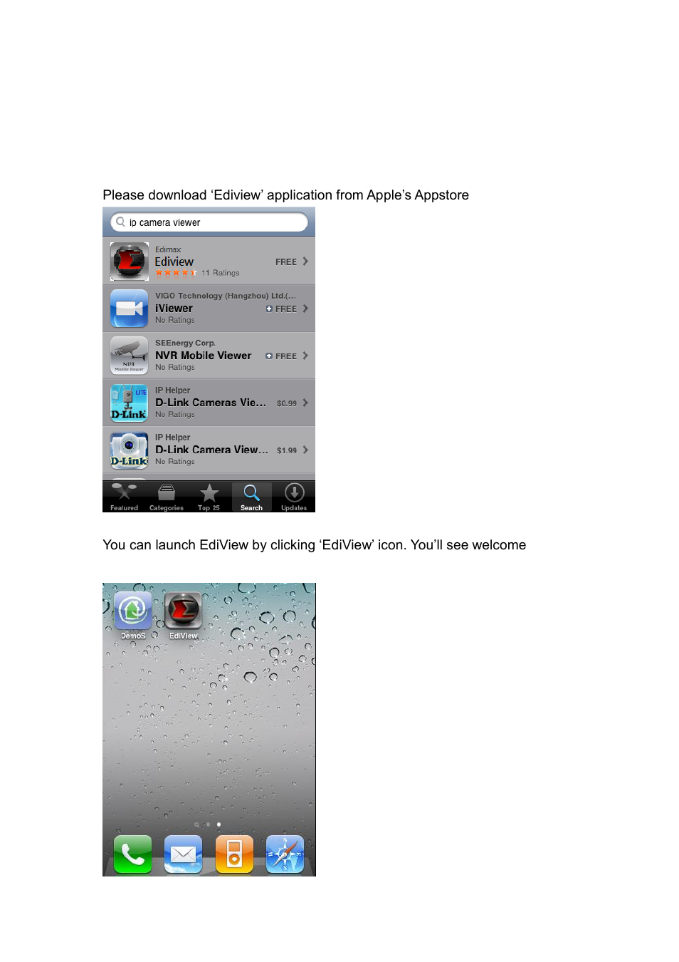 1 iphone app installation | Edimax Technology IC-7110W User Manual | Page 130 / 172