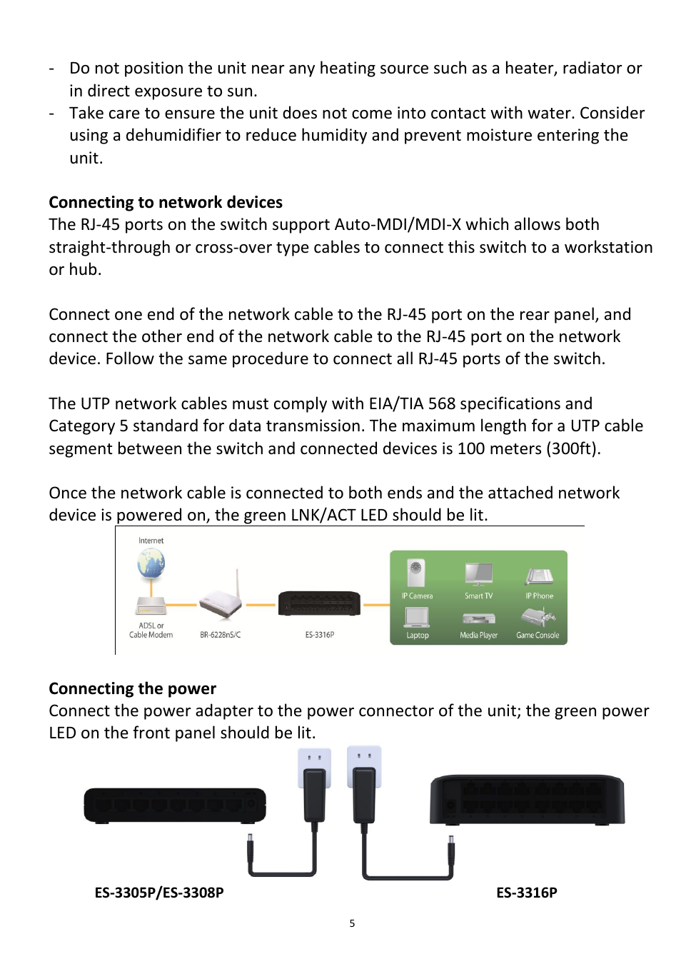Edimax Technology ES-3316P User Manual | Page 5 / 8