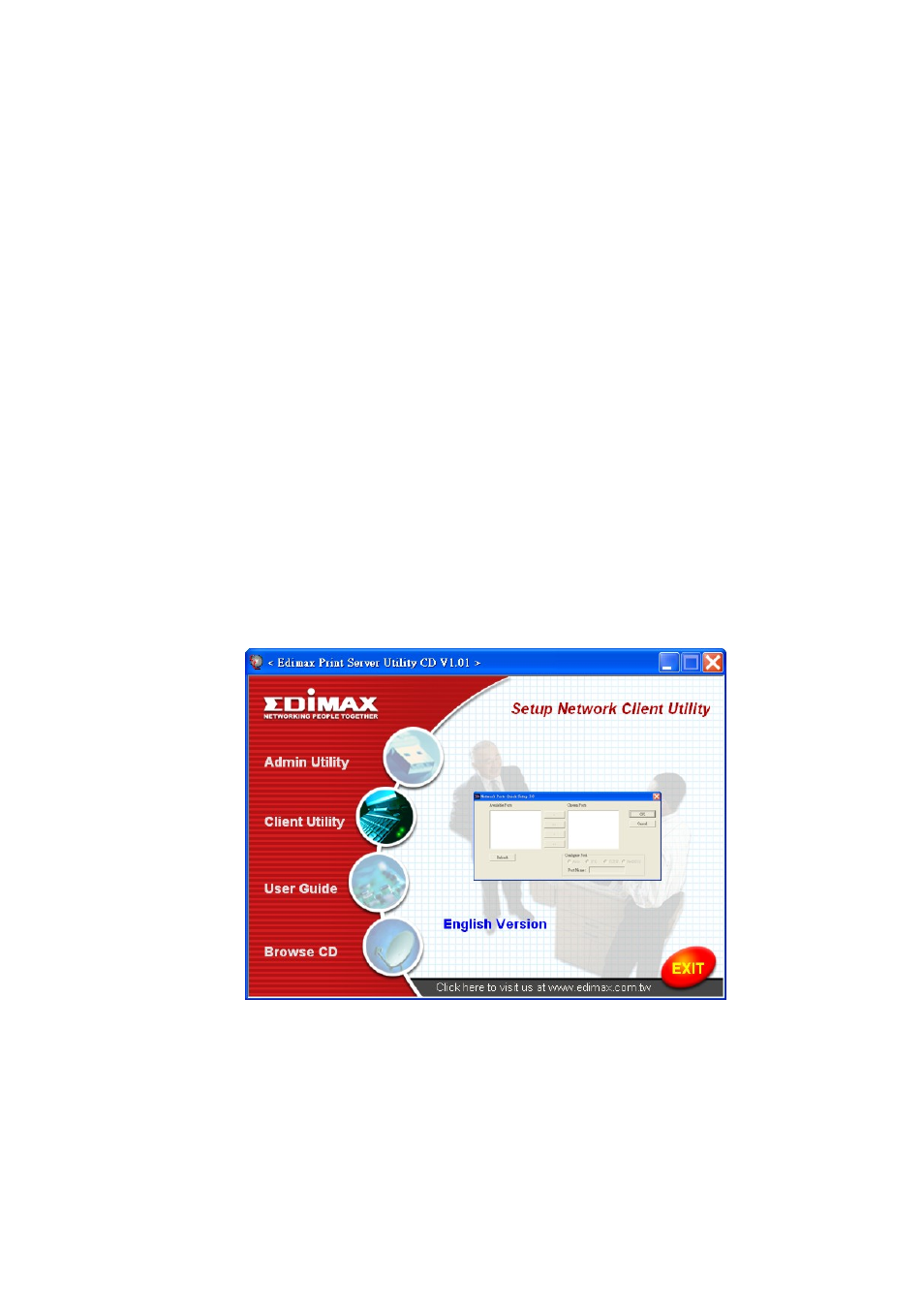 Client installation and setup, 4 client installation and setup | Edimax Technology PS-3103P User Manual | Page 30 / 111