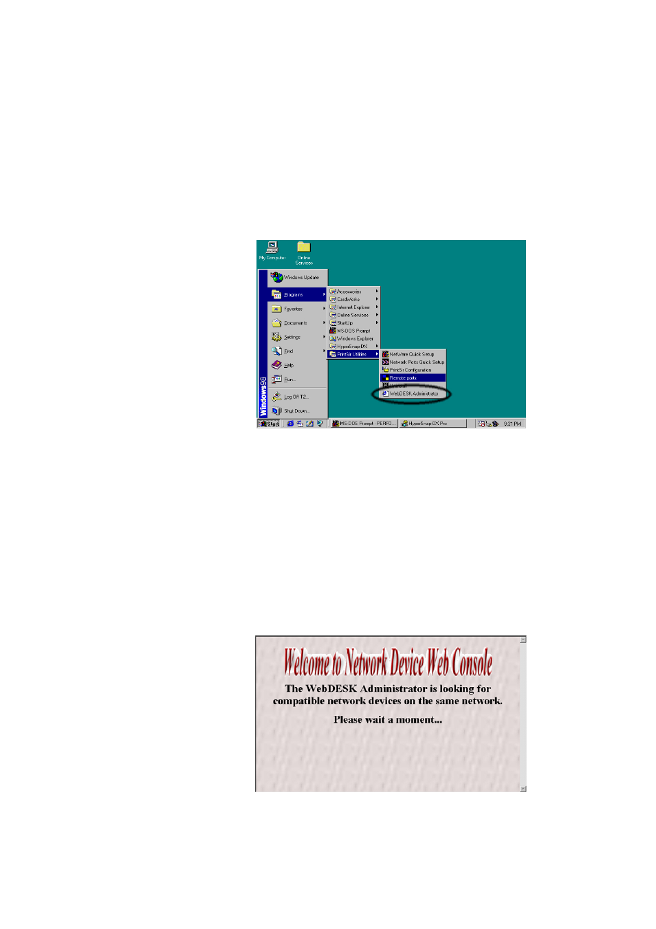 Installation and execution, Starting webdesk utility | Edimax Technology PS-3103P User Manual | Page 94 / 111