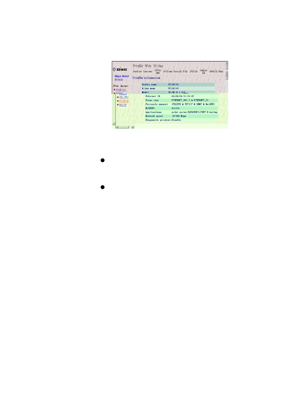 Web management of printsir, 3 web management of printsir | Edimax Technology PS-3103P User Manual | Page 95 / 111