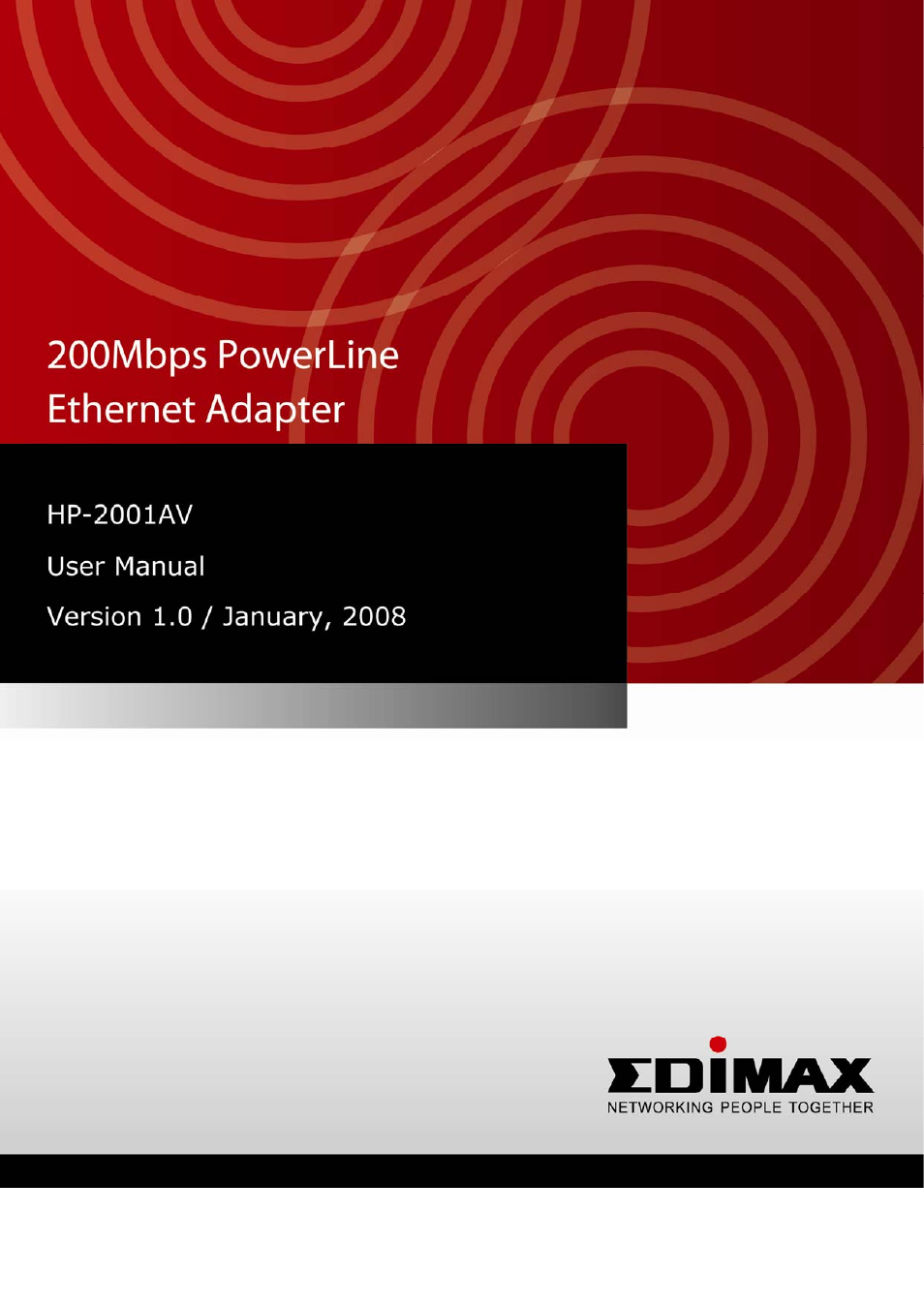 Edimax Technology HP-2001AV User Manual | 21 pages