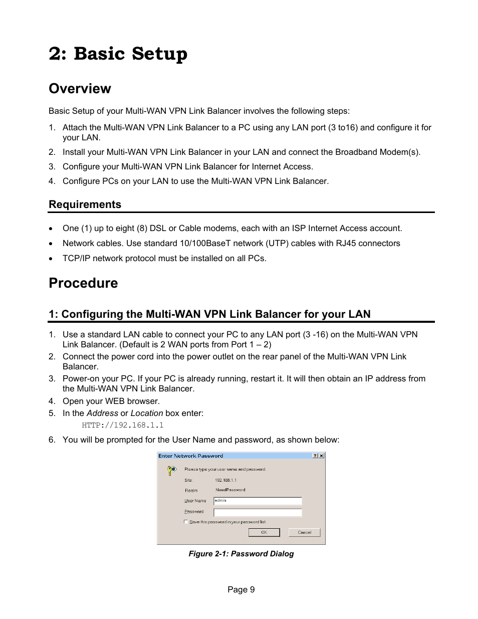 Basic setup, Overview, Procedure | Edimax Technology ER-1088 User Manual | Page 13 / 97