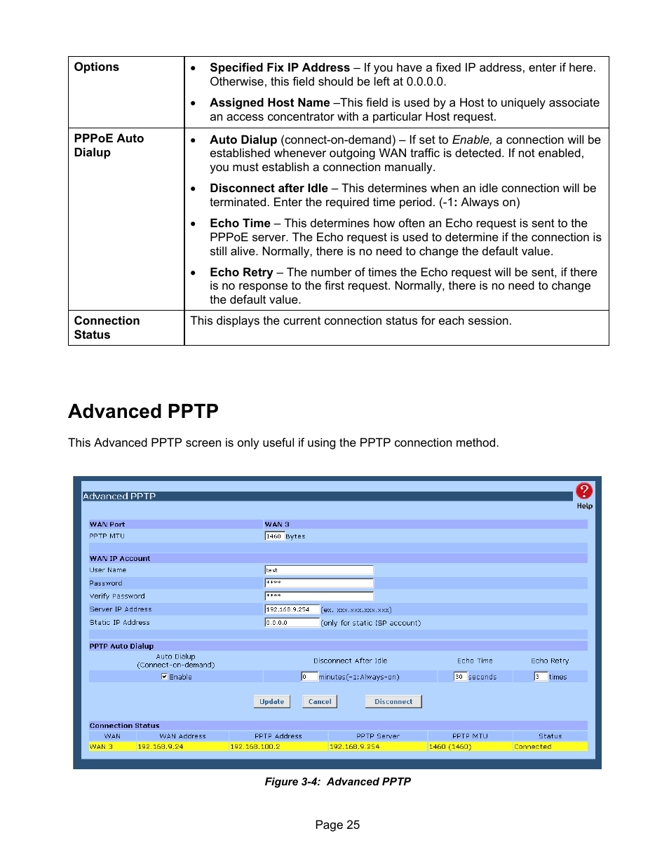 Advanced pptp | Edimax Technology ER-1088 User Manual | Page 29 / 97