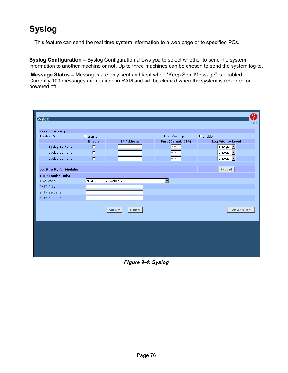Syslog | Edimax Technology ER-1088 User Manual | Page 80 / 97