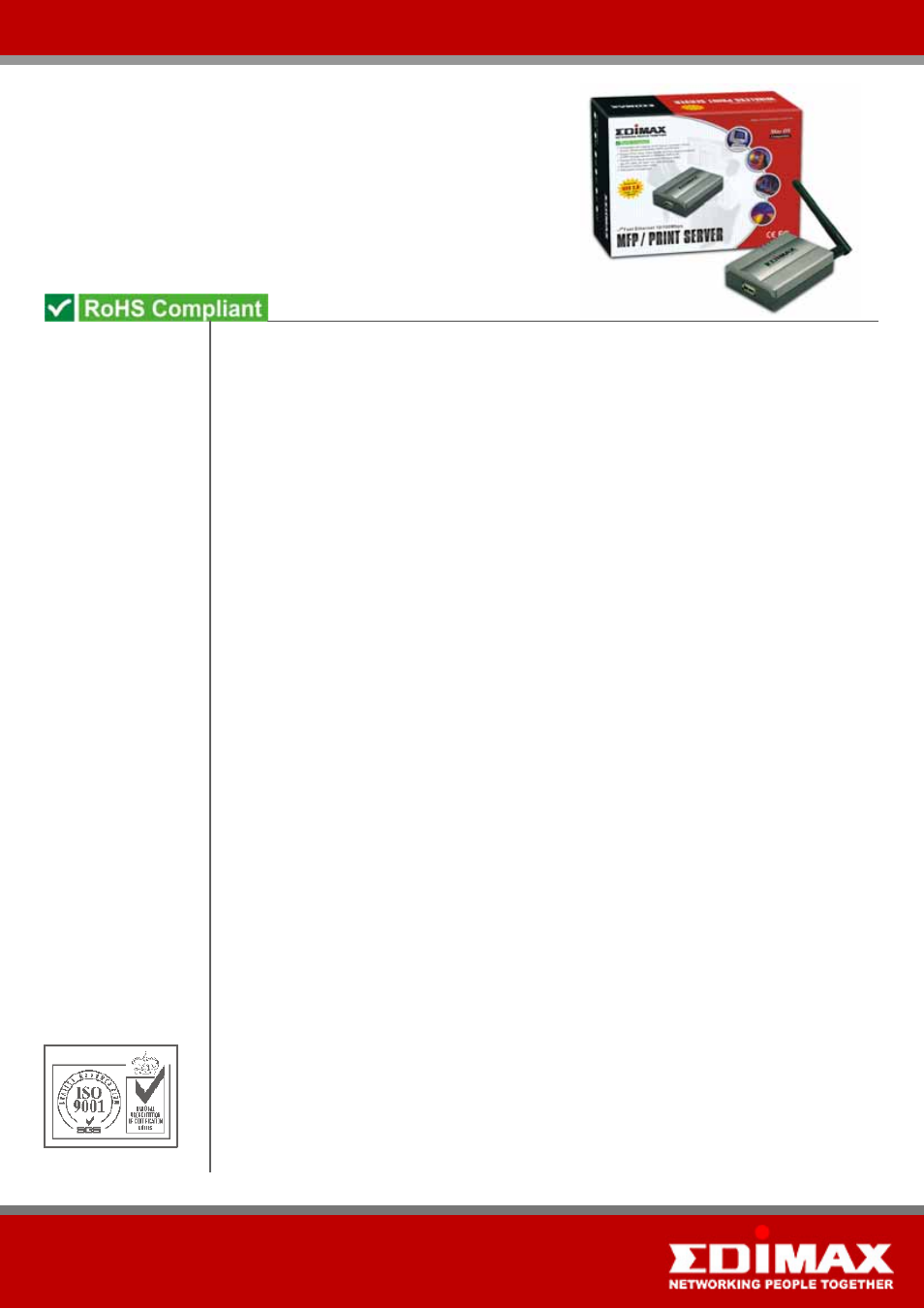 Edimax Technology PS-1206MFG User Manual | 2 pages